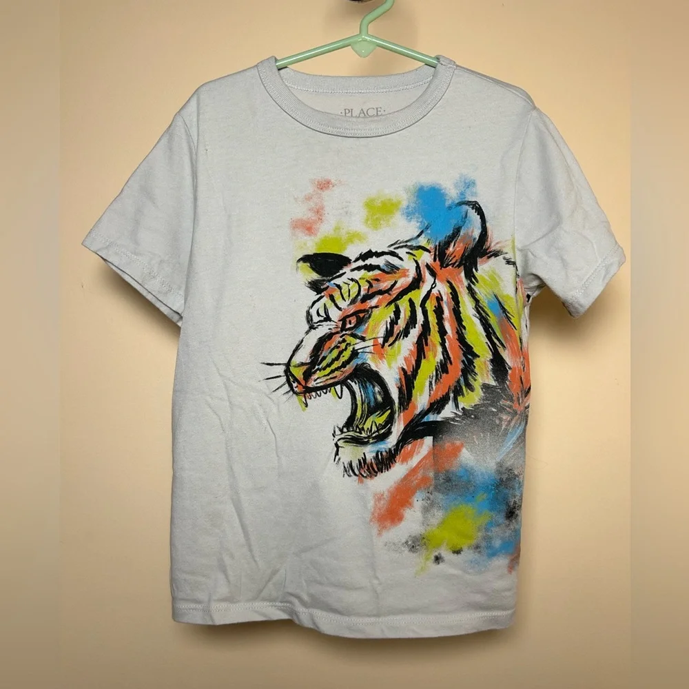 Color Burst Tiger Graphic Tee | Boys Size 5/6 Small | The Children’s Place